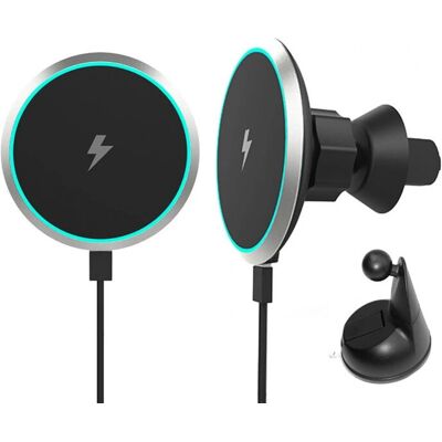 Teknikproffset Langaton autolaturi - Magneettinen 15W Nopea lataus Teknikproffset Langaton autolaturi - Magneettinen 15W Nopea lataus