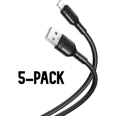 XO XO NB212 - USB Lightning-kaapeli - 1m - Musta - Nopea lataus XO XO NB212 - USB Lightning-kaapeli - 1m - Musta - Nopea lataus