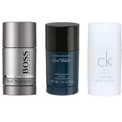Hugo Boss 3-pack Deostick - Boss Bottled, Cool Water, CK One Hugo Boss 3-pack Deostick - Boss Bottled, Cool Water, CK One