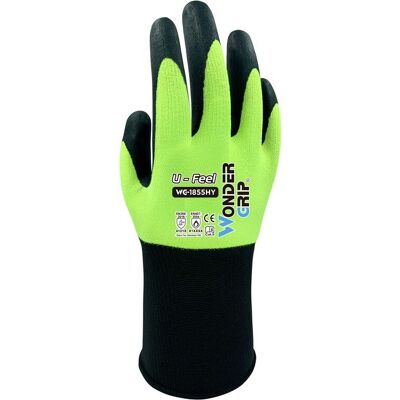Gants d'atelier Wonder Grip WG-1855HY - Haute sensibilité - Publicité Gants d'atelier Wonder Grip WG-1855HY - Haute sensibilité - Publicité