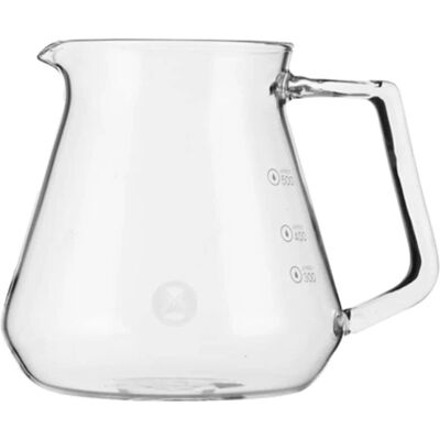 Timemore Carafe en verre - 600 ml - Pot à café et thé - Publicité Timemore Carafe en verre - 600 ml - Pot à café et thé - Publicité
