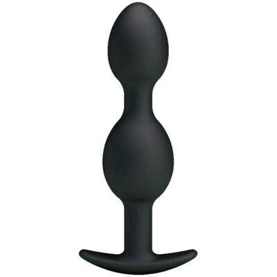 Silicone Anal Balls Pretty Love - 12,5cm, Černá - Anal Balls Silicone Anal Balls Pretty Love - 12,5cm, Černá - Anal Balls