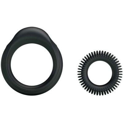 Baile Baile - Set di 2 Anelli in Silicone per Uomini - Anelli per il Pene Baile Baile - Set di 2 Anelli in Silicone per Uomini - Anelli per il Pene