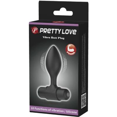 Pretty Love Plug Anale Vibrante - Impermeabile, 10 Modalità - 6,5cm Pretty Love Plug Anale Vibrante - Impermeabile, 10 Modalità - 6,5cm