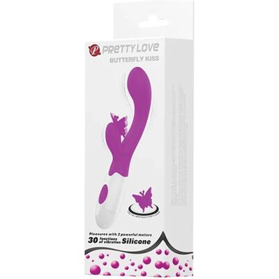 Pretty Love Butterfly Kiss - Vibromasseur - Rose - Point G - Étanche Pretty Love Butterfly Kiss - Vibromasseur - Rose - Point G - Étanche