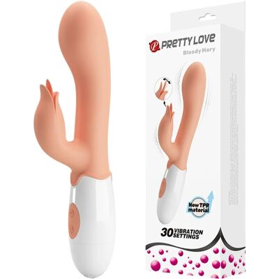 Pretty Love Bloody Mary - Vibrador con Doble Motor G y Clítoris - Nude Pretty Love Bloody Mary - Vibrador con Doble Motor G y Clítoris - Nude