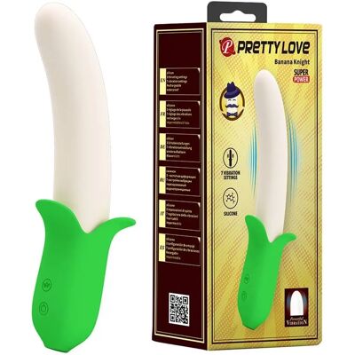 Pretty Love Banana Knight Vibrateur en Silicone - 7 Modes de Vibrations Pretty Love Banana Knight Vibrateur en Silicone - 7 Modes de Vibrations
