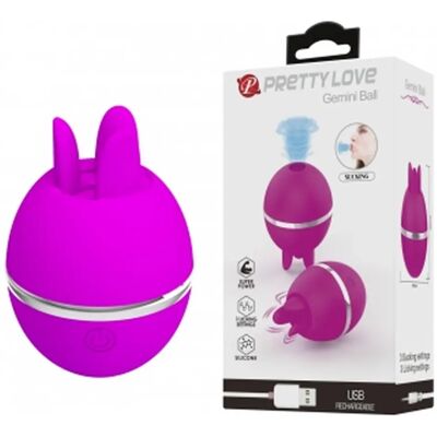 Vibrador de Silicona Pretty Love Gemini Bola - Estimulador de Placer Externo Vibrador de Silicona Pretty Love Gemini Bola - Estimulador de Placer Externo