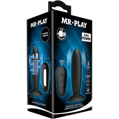 Mr. Play Plug Anale Vibrante con Telecomando - Giocattolo Anale Mr. Play Plug Anale Vibrante con Telecomando - Giocattolo Anale