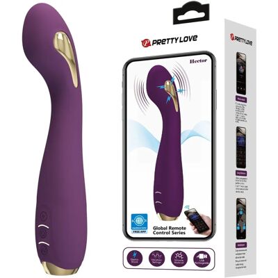 Pretty Love Hector Vibrador Lila - 12Vibraciones 5Choques Control por App Pretty Love Hector Vibrador Lila - 12Vibraciones 5Choques Control por App