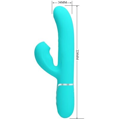 Pretty Love Perlita Vibrador Punto G 3 en 1 Aqua - Vibrador Pretty Love Perlita Vibrador Punto G 3 en 1 Aqua - Vibrador