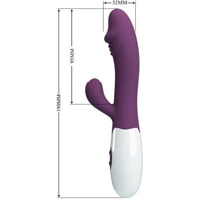 PRETTY LOVE Snappy Vibratore viola con stimolatore di clitoride - Vibratore PRETTY LOVE Snappy Vibratore viola con stimolatore di clitoride - Vibratore