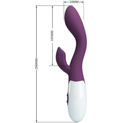 PRETTY LOVE Brighty Violet Vibratore con Stimolatore Clitoride - Vibratore PRETTY LOVE Brighty Violet Vibratore con Stimolatore Clitoride - Vibratore