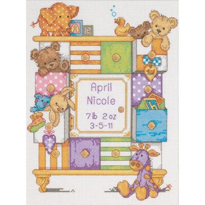 Unknown - Birth Record - 23x30 cm - kit de punto de cruz Unknown - Birth Record - 23x30 cm - kit de punto de cruz