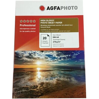 AgfaPhoto A4 Hochglanz Fotopapier - 20 Blatt AgfaPhoto A4 Hochglanz Fotopapier - 20 Blatt