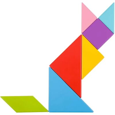 Tooky Toy Holz Puzzle Tangram TY879 - 40 Teile, Geometrische Formen, ab 3 Jahren Tooky Toy Holz Puzzle Tangram TY879 - 40 Teile, Geometrische Formen, ab 3 Jahren