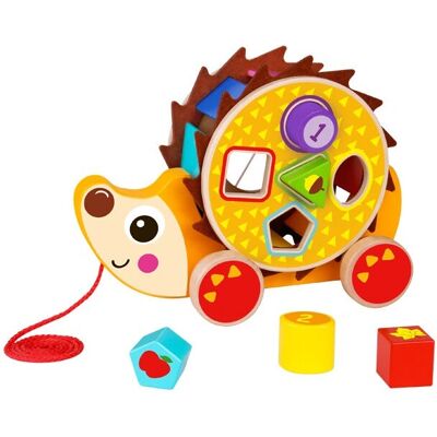 Tooky Toy TKE011 Jeżyk do ciągnięcia i pchania Tooky Toy TKE011 Jeżyk do ciągnięcia i pchania