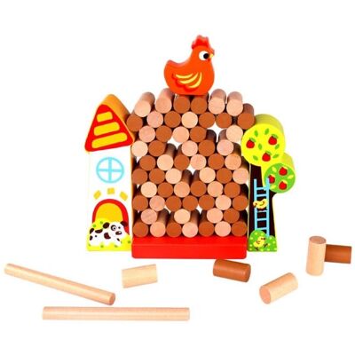 Tooky Toy Holz-Lernspiel Farm TKC572 - Geschicklichkeitsspiel 69-tlg. ab 3 Jahren Tooky Toy Holz-Lernspiel Farm TKC572 - Geschicklichkeitsspiel 69-tlg. ab 3 Jahren