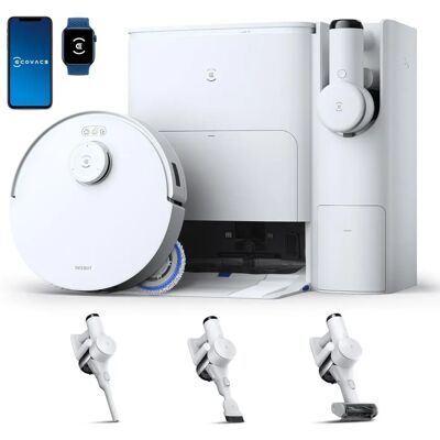 Ecovacs Deebot T30S - Bílá - Robot Vacuum Cleaner with Mop Ecovacs Deebot T30S - Bílá - Robot Vacuum Cleaner with Mop