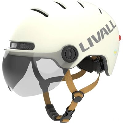 Casque Livall L23 Blanc - Lentille de Protection - 54-58cm Casque Livall L23 Blanc - Lentille de Protection - 54-58cm