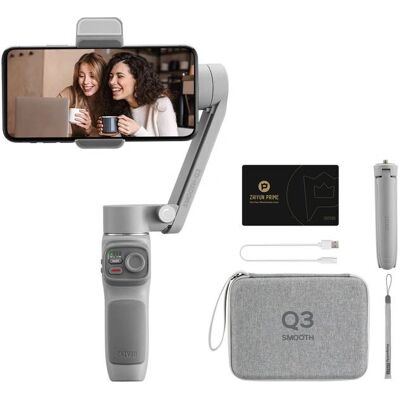 Zhiyun Smooth Q3 Gimbal pour Smartphones - Gris - Publicité Zhiyun Smooth Q3 Gimbal pour Smartphones - Gris - Publicité