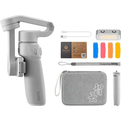 Zhiyun Tech Smoot Q4 Combo - Stabilisateur pour Smartphone avec Lumière et Filtres - Publicité Zhiyun Tech Smoot Q4 Combo - Stabilisateur pour Smartphone avec Lumière et Filtres - Publicité
