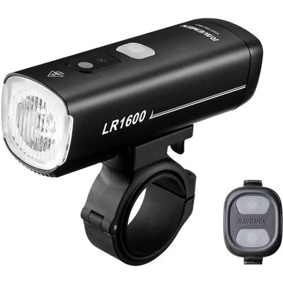 Lampe vélo LR1600 - Noir - 1600 Lumens - Publicité Lampe vélo LR1600 - Noir - 1600 Lumens - Publicité