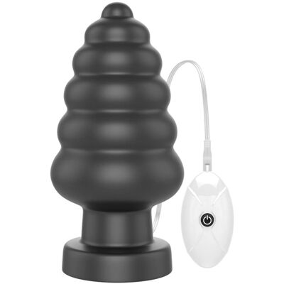 Plug Anal Vibrant King Cracker de LoveToy - 16cm - Noir Plug Anal Vibrant King Cracker de LoveToy - 16cm - Noir