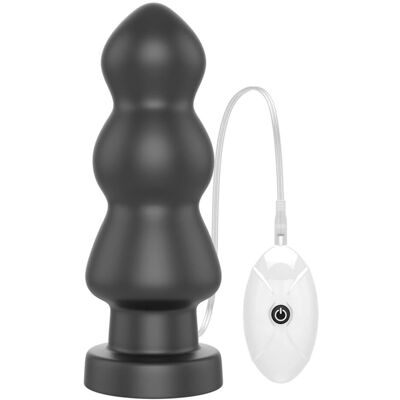 Lovetoy King Sized Vibrating Anal Plug - Anal Plug - Musta Lovetoy King Sized Vibrating Anal Plug - Anal Plug - Musta