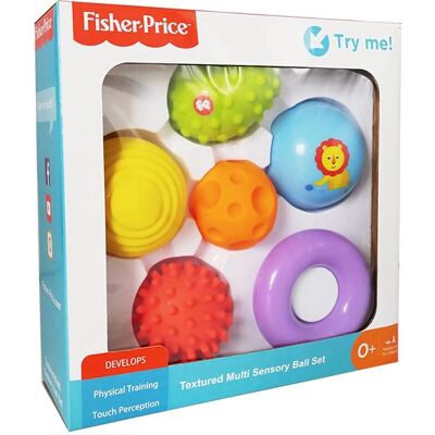 Set di Giocattoli Fisher Price 6 Palline Colorate Set di Giocattoli Fisher Price 6 Palline Colorate