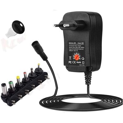 Chargeur AC LinQ 30W - 6 Embouts, Port USB Chargeur AC LinQ 30W - 6 Embouts, Port USB