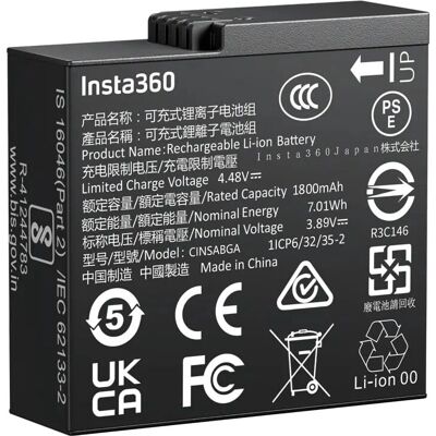 Batteria Insta360 Ace Pro 2 - Batteria per Action Camera Batteria Insta360 Ace Pro 2 - Batteria per Action Camera