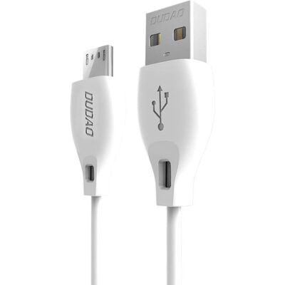 Kabel micro USB Dudao L4M - 2m bílý - USB kabel Kabel micro USB Dudao L4M - 2m bílý - USB kabel