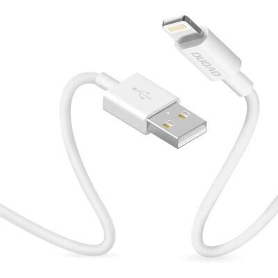 Dudao USB Lightning Datenkabel - 3A 1m - Weiß Dudao USB Lightning Datenkabel - 3A 1m - Weiß