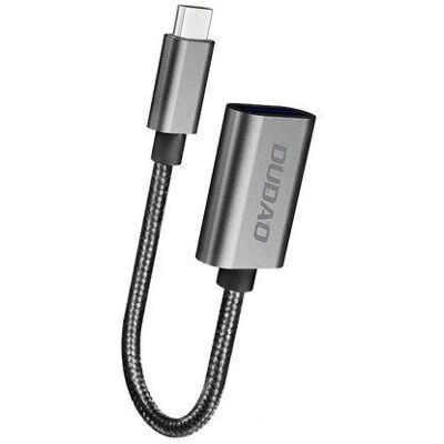 Dudao Silberner USB-C OTG Adapter - USB 2.0, 5 Gbps, Reversibel Dudao Silberner USB-C OTG Adapter - USB 2.0, 5 Gbps, Reversibel