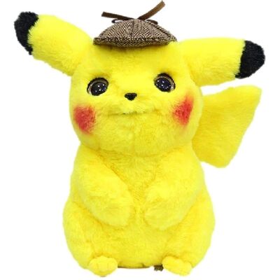Peluches Detective Pikachu Pokémon - 30cm Multicolore - Publicité Peluches Detective Pikachu Pokémon - 30cm Multicolore - Publicité