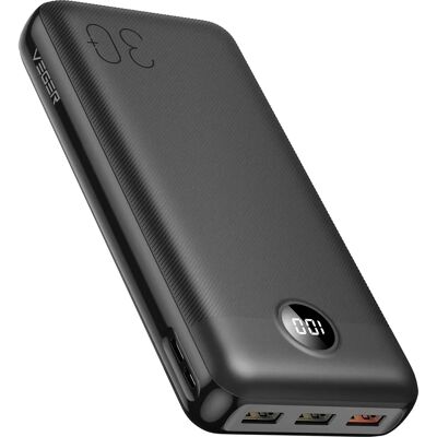 Veger L30 Power Bank - 30000mAh, 20W, Black Veger L30 Power Bank - 30000mAh, 20W, Black