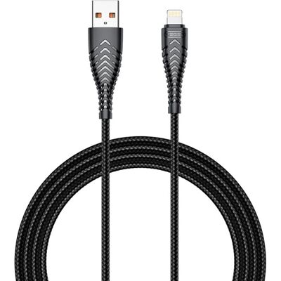 VEGER - USB-A/Lightning 2.0 Câble - 1,2 m - Noir - Câble - Publicité VEGER - USB-A/Lightning 2.0 Câble - 1,2 m - Noir - Câble - Publicité