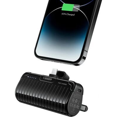 Veger PLUGON-L PRO Power Bank - 5000mAh, 20W, Lithium-Ion Veger PLUGON-L PRO Power Bank - 5000mAh, 20W, Lithium-Ion