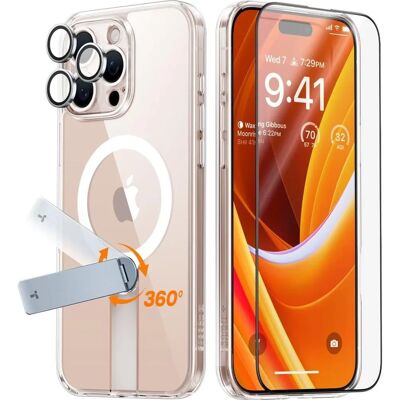 Torras iPhone 16 Pro Max Hülle - 3-in-1 Transparent Torras iPhone 16 Pro Max Hülle - 3-in-1 Transparent