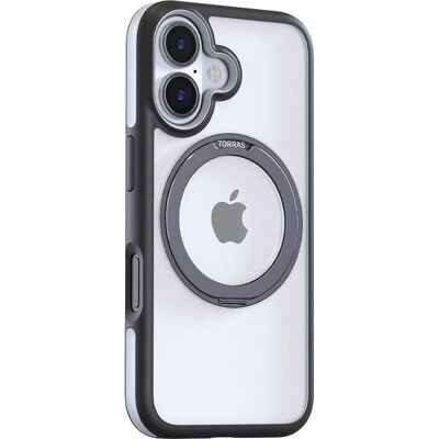 Torras iPhone 16 Fekete Fusion tok - Védelem & Forgatás Torras iPhone 16 Fekete Fusion tok - Védelem & Forgatás