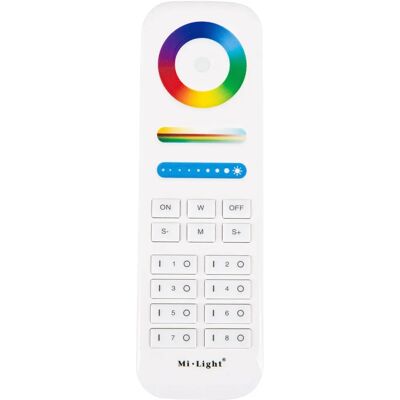 Telecomando RF MiBoxer per regolatori LED RGB+CCT - 8 Zone Telecomando RF MiBoxer per regolatori LED RGB+CCT - 8 Zone
