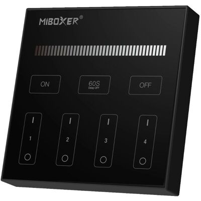 Mi Light - 4 Zoner - Panel dotykowy - Zdalne sterowanie bezprzewodowe - Dimmer Mi Light - 4 Zoner - Panel dotykowy - Zdalne sterowanie bezprzewodowe - Dimmer
