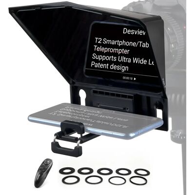 Téléprompteur Universel Desview T2 Noir pour Smartphone & Caméra Téléprompteur Universel Desview T2 Noir pour Smartphone & Caméra
