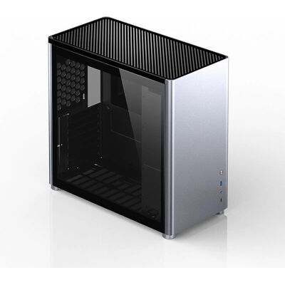 Jonsbo D40 ATX Midi-Tower - Silber, Temperiertes Glas Jonsbo D40 ATX Midi-Tower - Silber, Temperiertes Glas