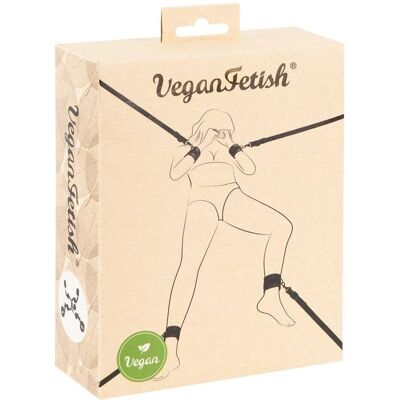 Vegan Fetish Bondage Bed Restraint Set - Bed Restraint, Adjustable Straps, Vegan Leather Vegan Fetish Bondage Bed Restraint Set - Bed Restraint, Adjustable Straps, Vegan Leather