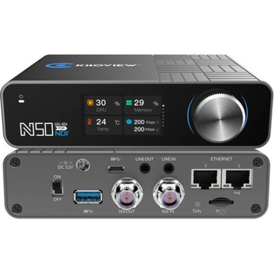 Kiloview N50 - Videosignalwandler - 4K - Schwarz Kiloview N50 - Videosignalwandler - 4K - Schwarz