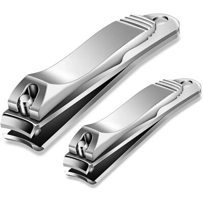 BESTOPE 2 Stück Nagelknipser Set Schärfste Edelstahl Fingernagel + Fußnagel Kit BESTOPE 2 Stück Nagelknipser Set Schärfste Edelstahl Fingernagel + Fußnagel Kit