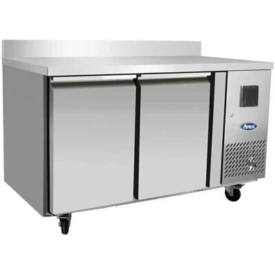 Atosa Table Réfrigérée Positive 2 Portes - Longueur 1360 mm - Profondeur 600 mm - Hauteur 995 mm - Refrigerated table - Publicité Atosa Table Réfrigérée Positive 2 Portes - Longueur 1360 mm - Profondeur 600 mm - Hauteur 995 mm - Refrigerated table - Publicité