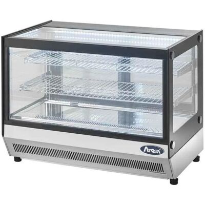 Vitrine réfrigérée Atosa 160 litres - Acier inoxydable, LCD, ventilée - Publicité Vitrine réfrigérée Atosa 160 litres - Acier inoxydable, LCD, ventilée - Publicité